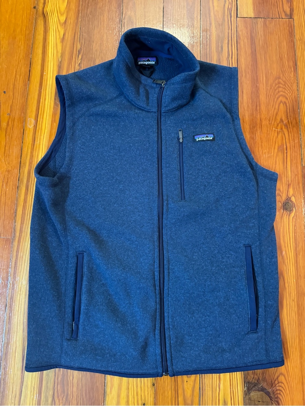 Patagonia Navy Blue Fleece Jacket with Zip